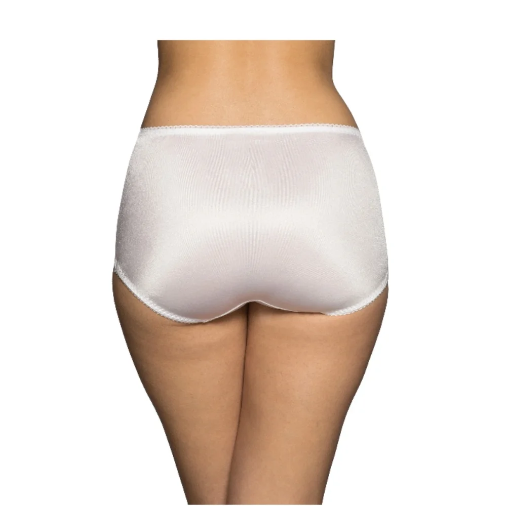 Six High-Waisted Briefs in Navy, White, and Gray - Picture 3 of 7